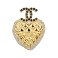 CHANEL Metal Brooches Women's Gold