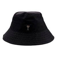 AMI SS26 De Coeur Stud Bucket Hat 'Black Silver' UHA671-PA0037-001