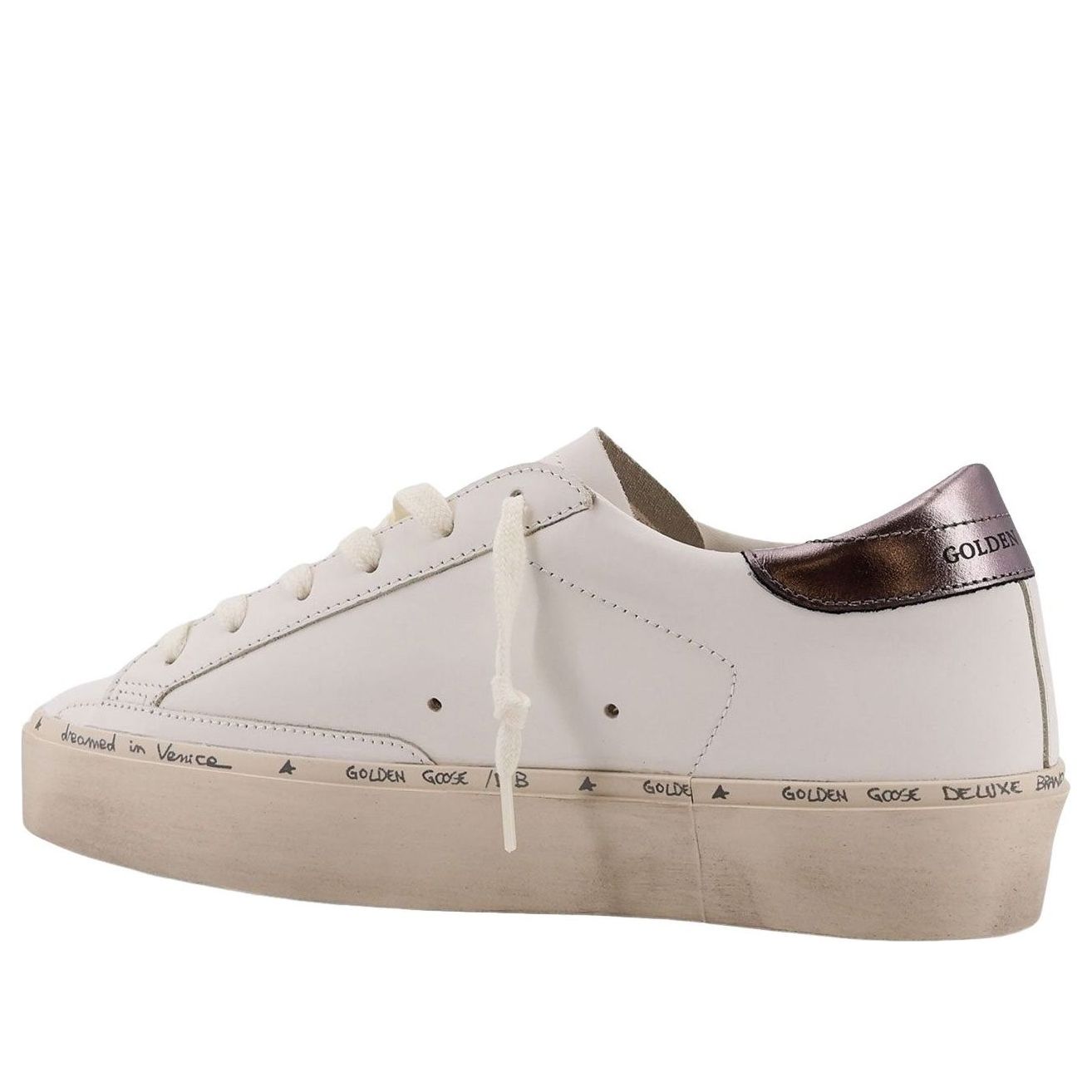 (WMNS) Golden Goose Hi Star 'White Grey Lillac' GWF00118-F007865-12352