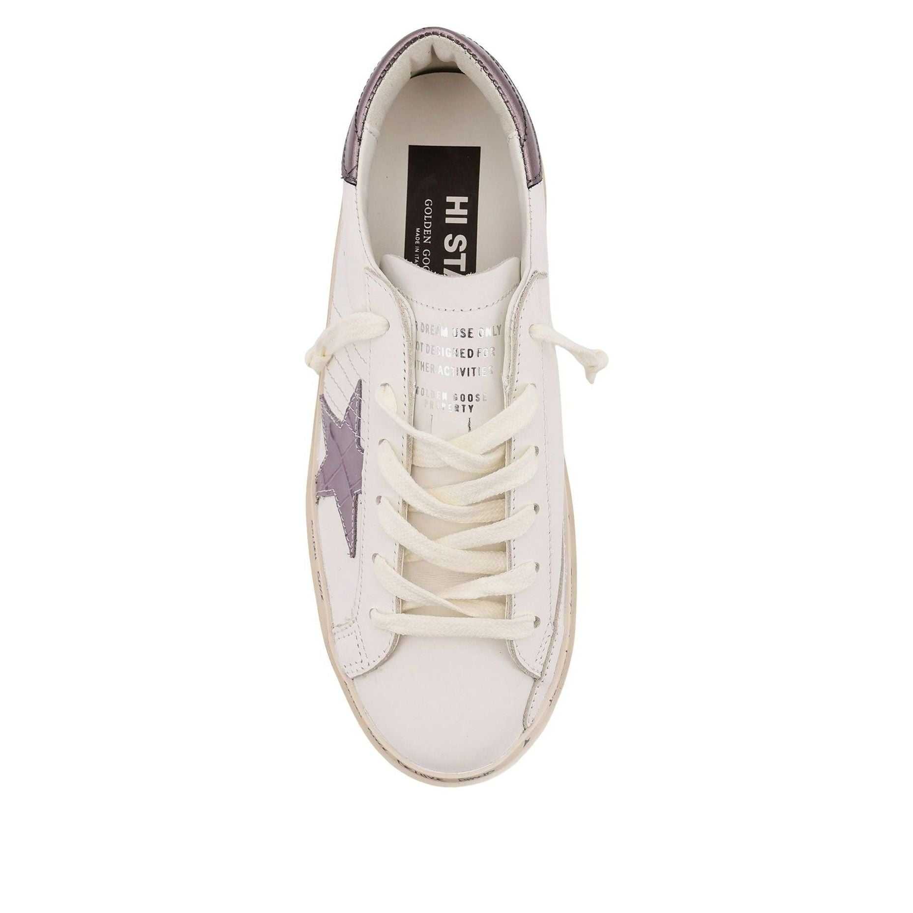 (WMNS) Golden Goose Hi Star 'White Grey Lillac' GWF00118-F007865-12352