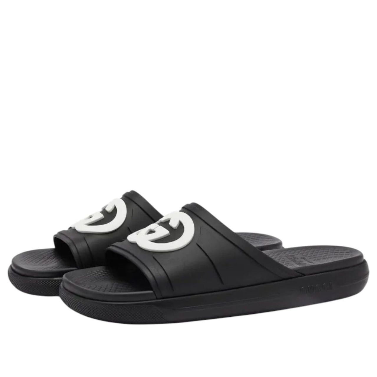 Gucci Interlocking G Slide 'Black White' 780296-J8700-1014