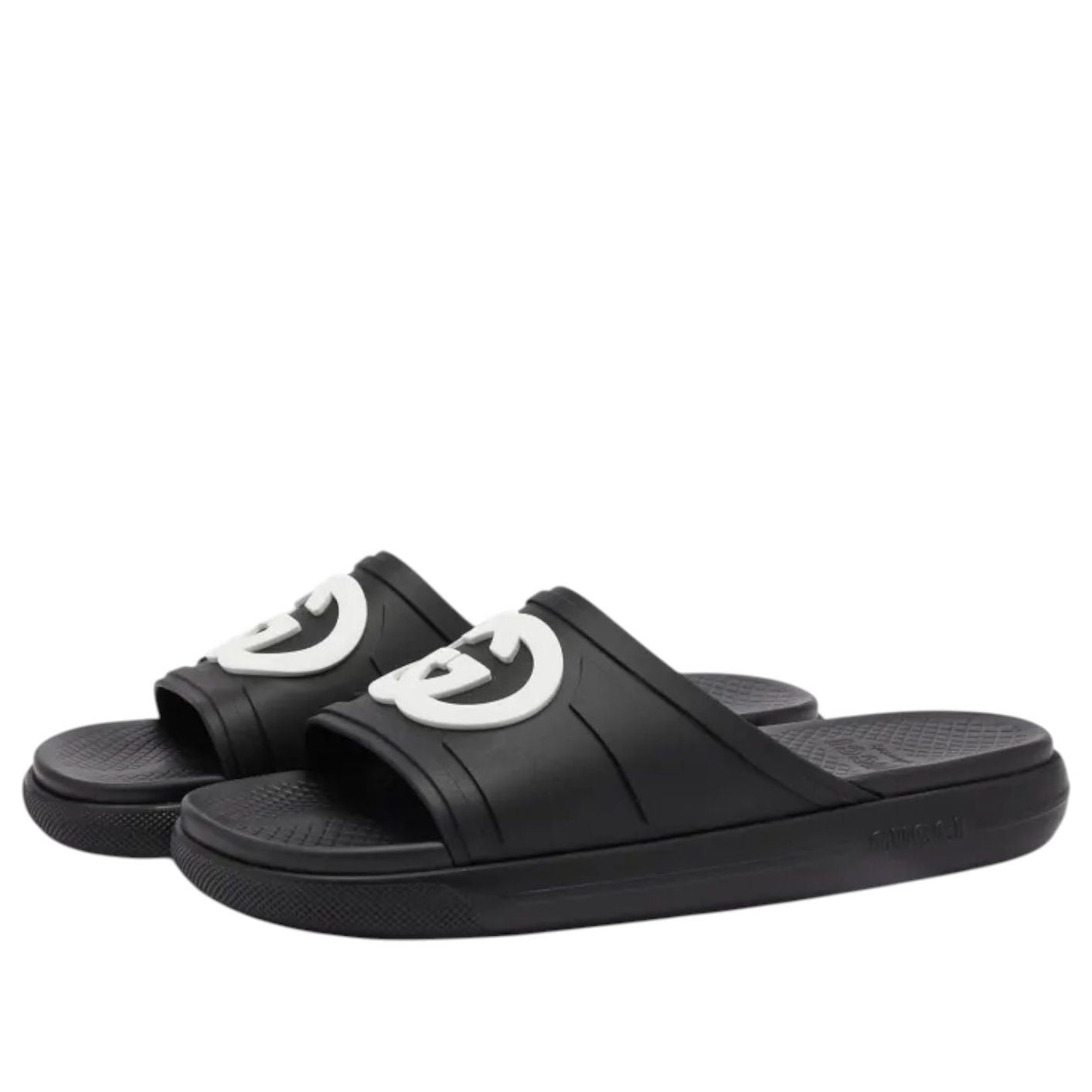 Gucci Interlocking G Slide 'Black White' 780296-J8700-1014