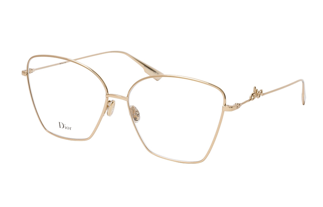 DIOR Eyeglass Frames Unisex Gold