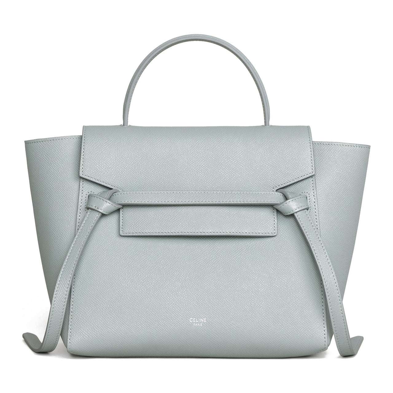CELINE Belt Grained Calfskin Catfish Bag Handbag Crossbody Bag Shoulder Bag Women's Mineral Blue