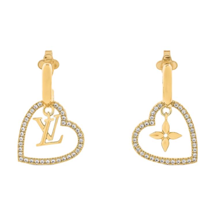 LOUIS VUITTON My Lv Heart Earrings