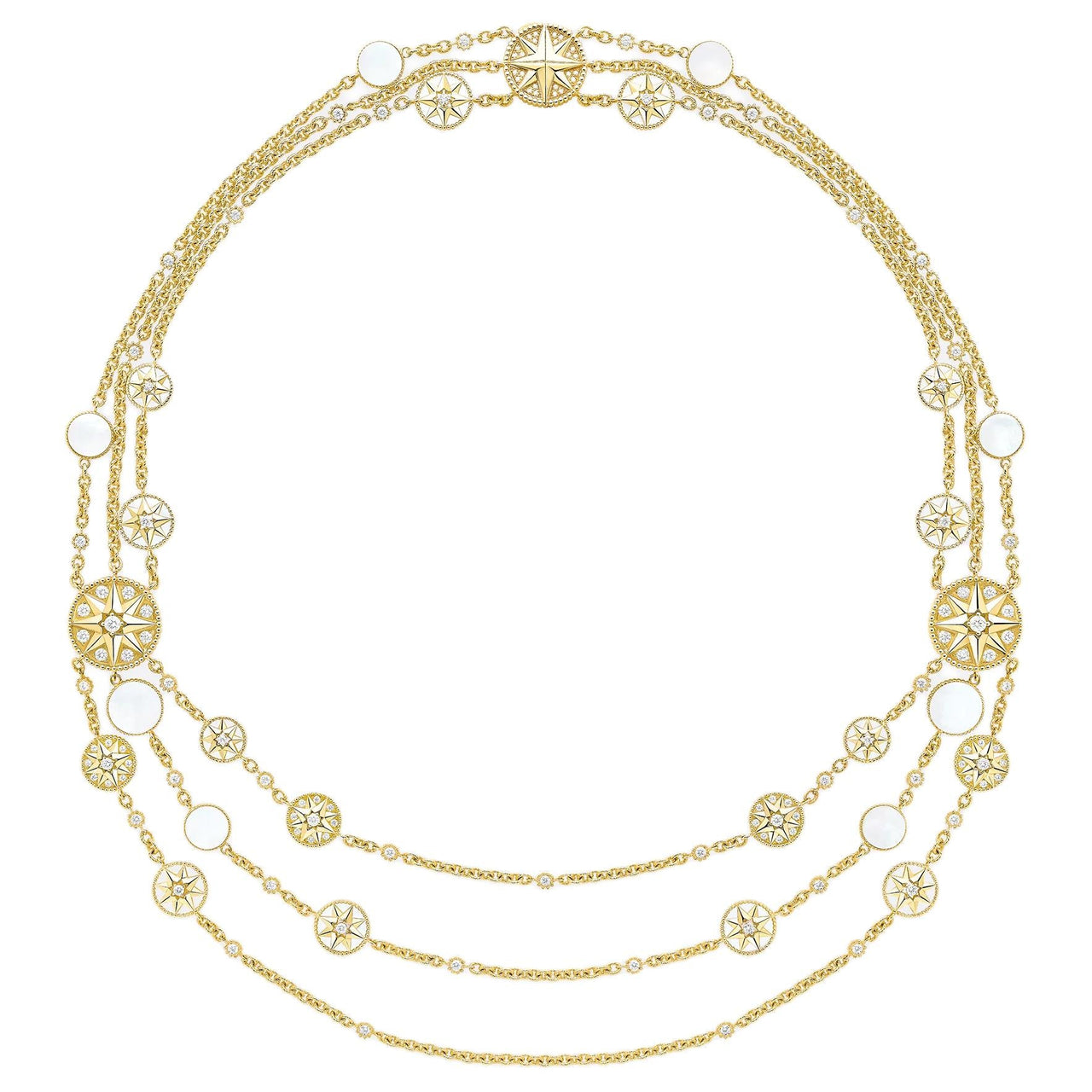 DIOR Diamond 10.49 Ct Necklaces Unisex Yellow