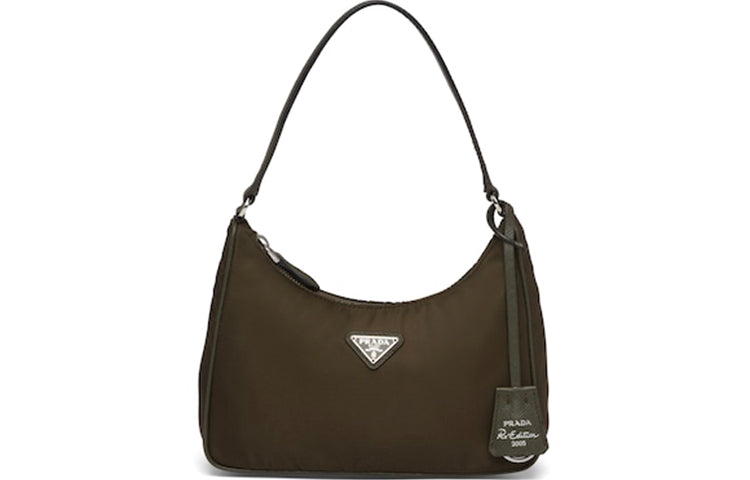 PRADA HoboRe Edition Nylon Shoulder Bag Handbag Women's Brown