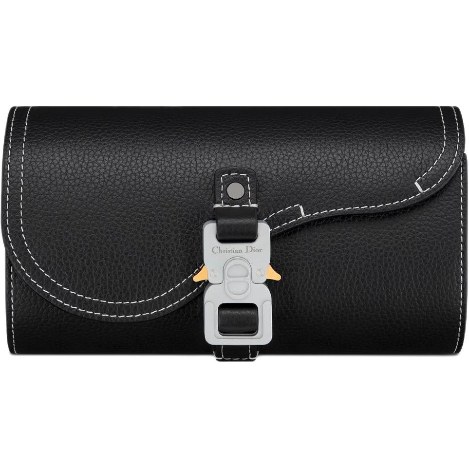 DIOR Grained Calfskin Storage Bag Unisex Black