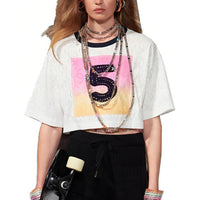 CHANEL SS24 Drop Shoulder Sleeve T-Shirt Women's White