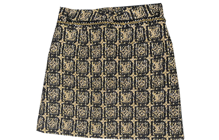 LOUIS VUITTON Casual Short Skirts Women's Gold