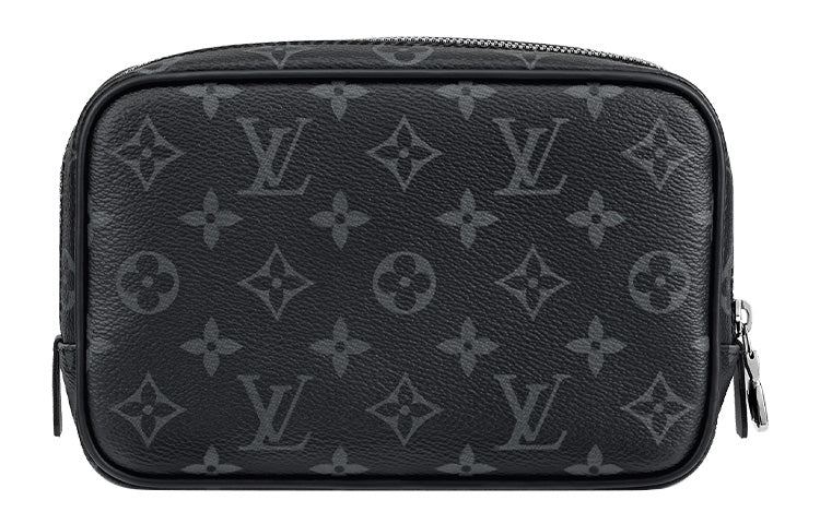LOUIS VUITTON Toiletry Pouch Monogram Eclipse Pm Black/Grey