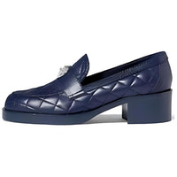 CHANEL 23C Early Spring Loafers 5cm Women's Dark Blue