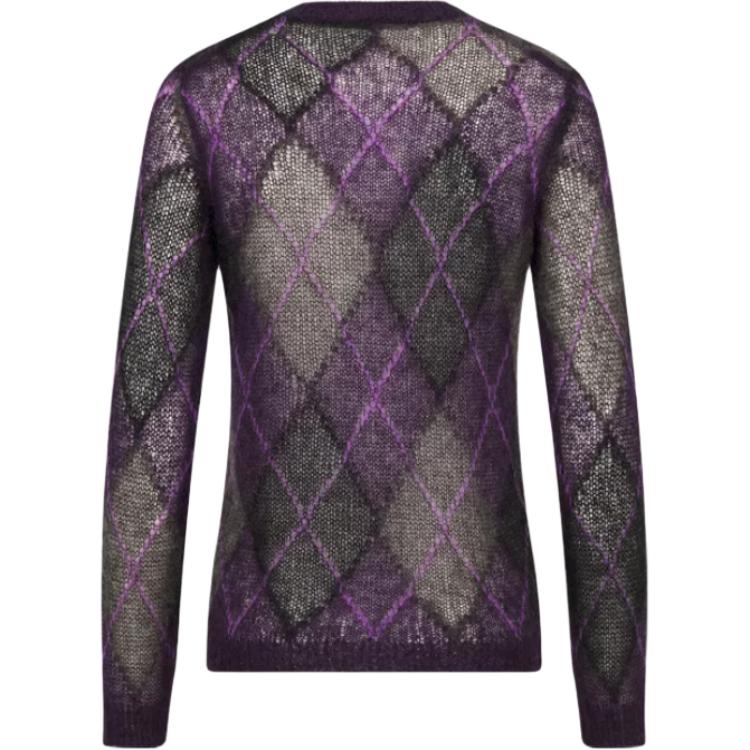 DIOR Argyle Knit Crewneck Jumper