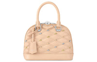 LOUIS VUITTON Alma BB Leather Travel Bags Shoulder Bag Crossbody Bag Handbag Small Size Women's Beige