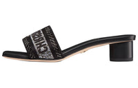 DIOR Dway Quiet Slide Slippers Women's Black