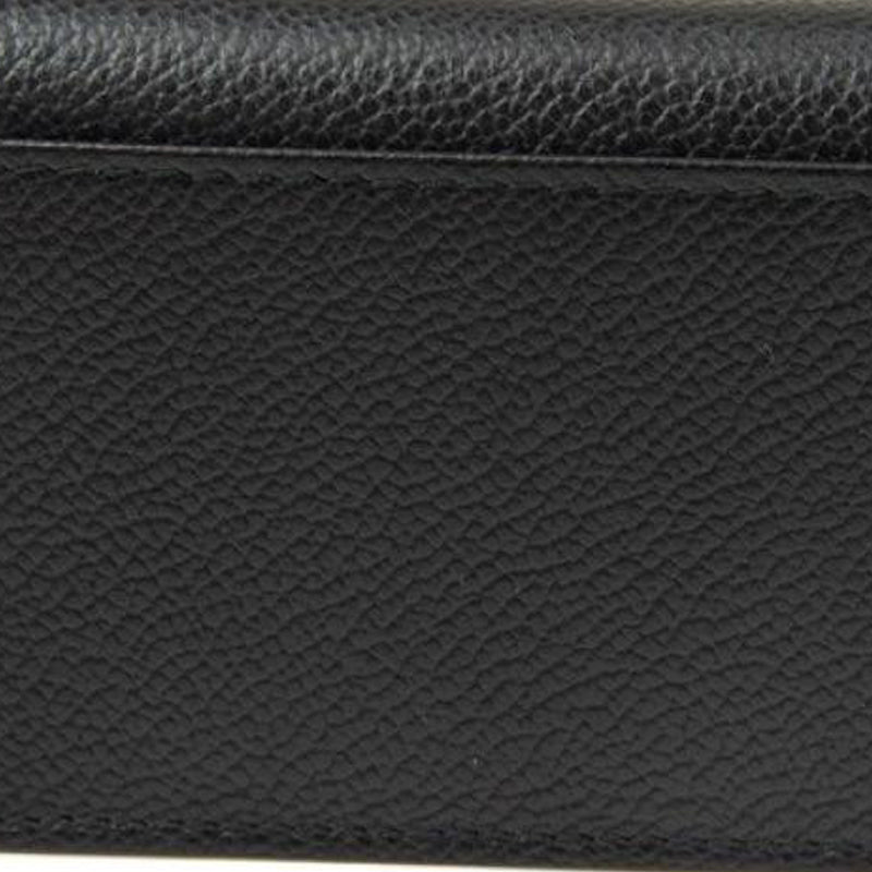 PRADA Calfskin Wallet Men's Black