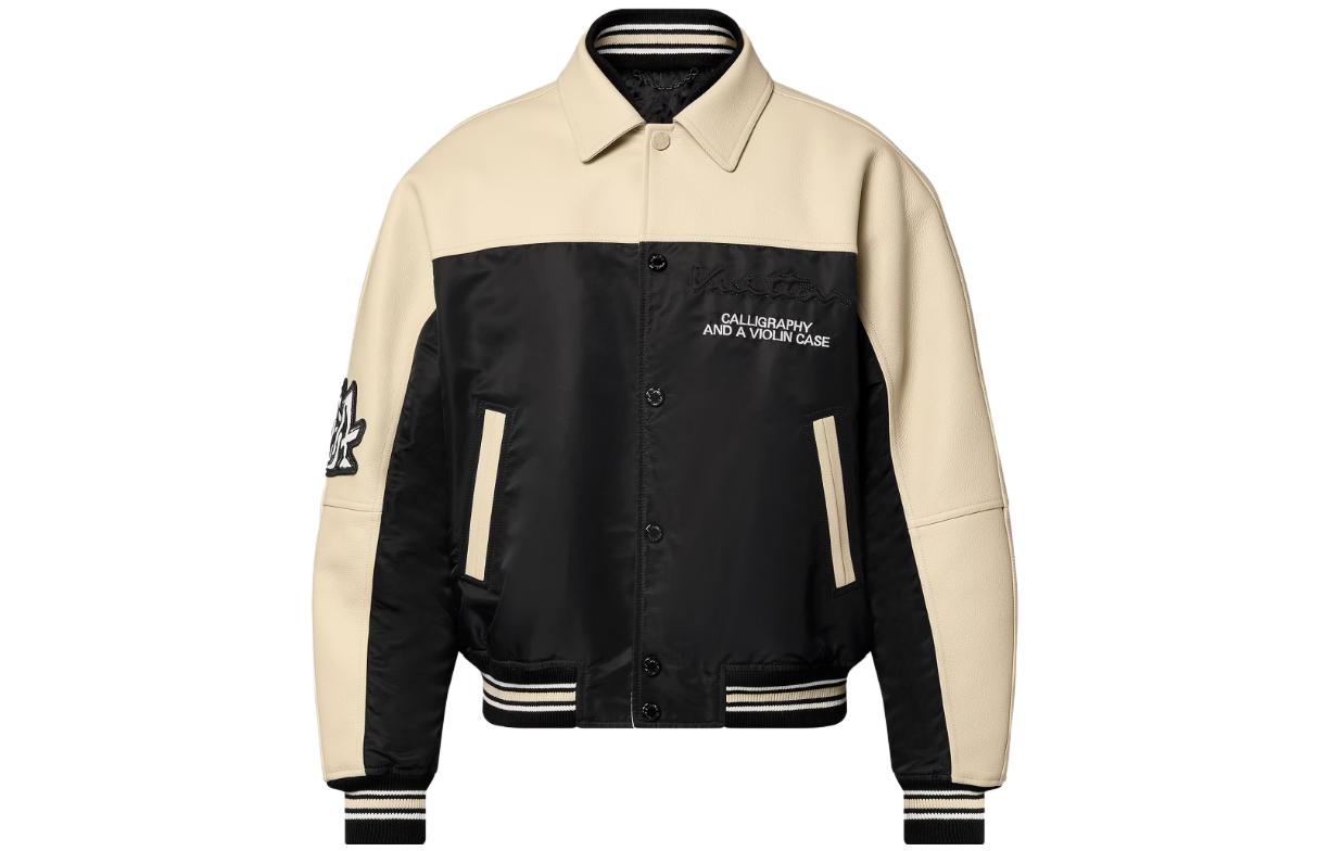 LOUIS VUITTON Leather And Nylon Blouson
