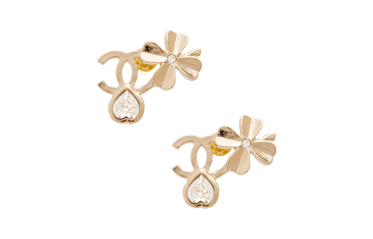 CHANEL Earrings Women's Gold