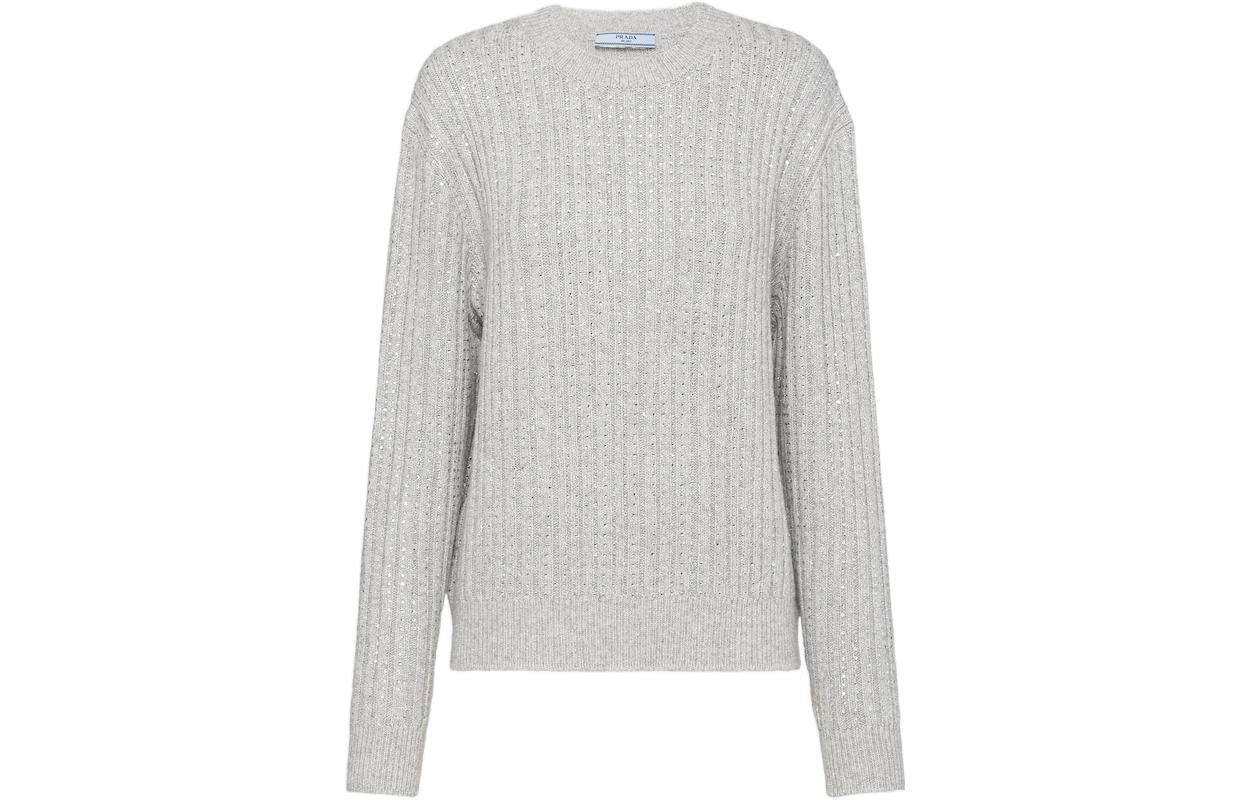 PRADA Cashmere Sweaters Women's Gray