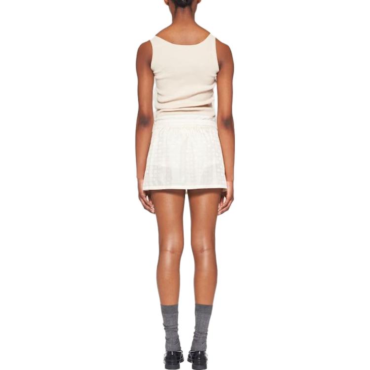 MIU MIU SS23 Casual Short Skirts Women's Ivory