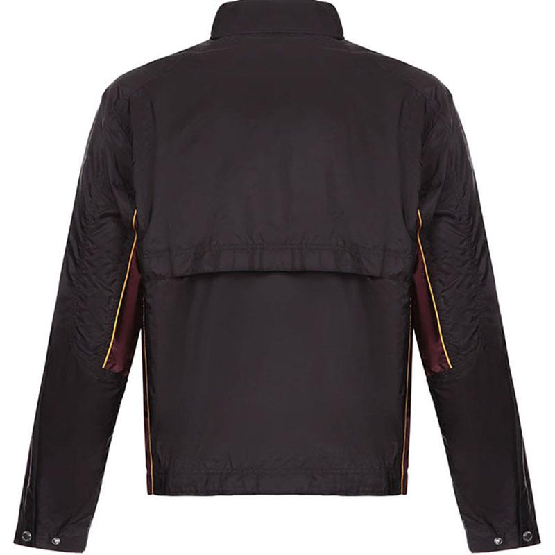 PRADA Jackets Men Black Burgundy