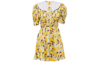 MIU MIU Short Sleeved Dress Women's Yellow