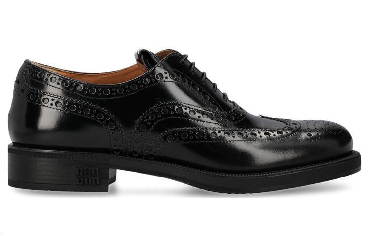 MIU MIU X Church's Leather Brogue Shoes