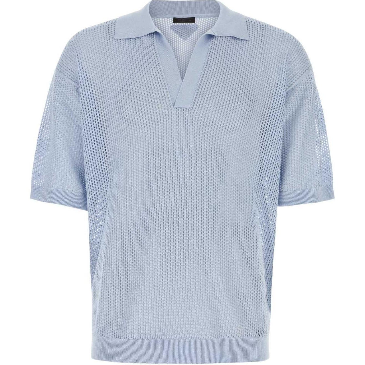 PRADA Polo Shirt Men's Pink Blue