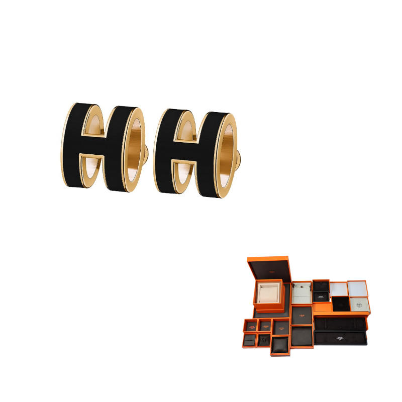 HERMES Earrings Pop H