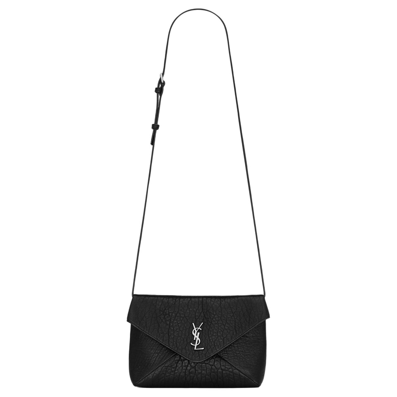SAINT LAURENT CASSANDRE Sheepskin Messenger Bag Shoulder Bag Crossbody Bag Women's Black