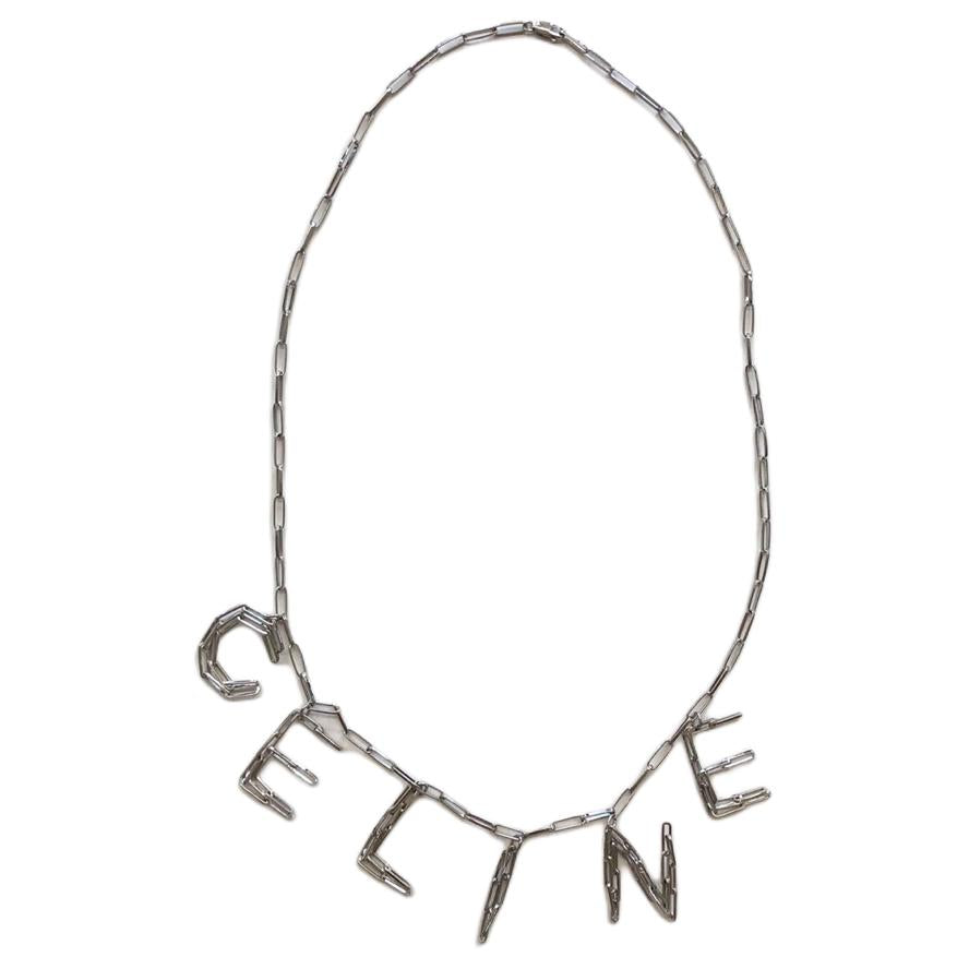 CELINE Brass Necklaces Men's Silver
