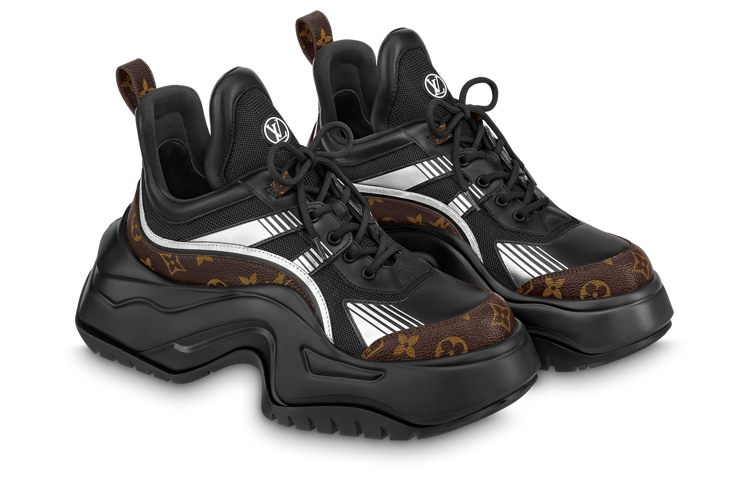 LOUIS VUITTON Archlight 2.0 Low Top Sports Casual Shoes Women's Black Brown