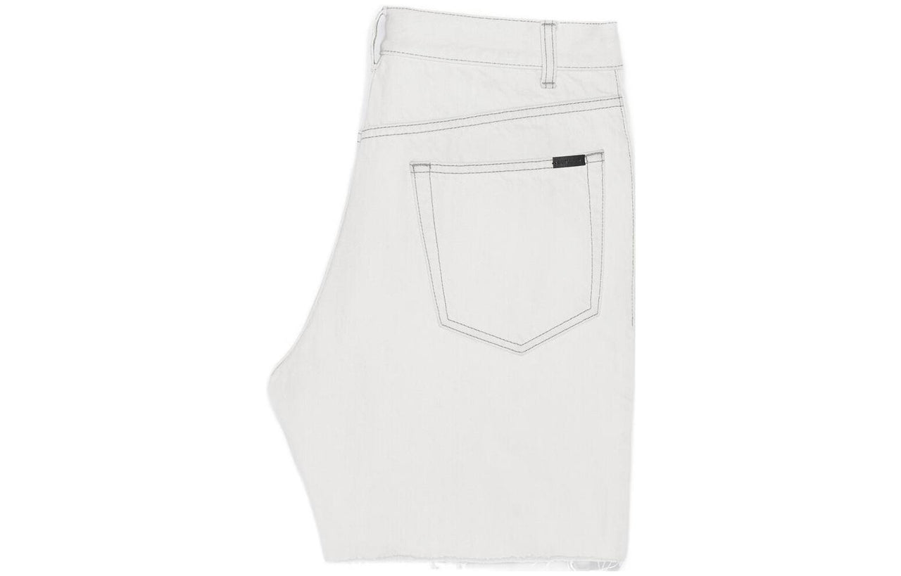 SAINT LAURENT Button Detailed Denim Shorts