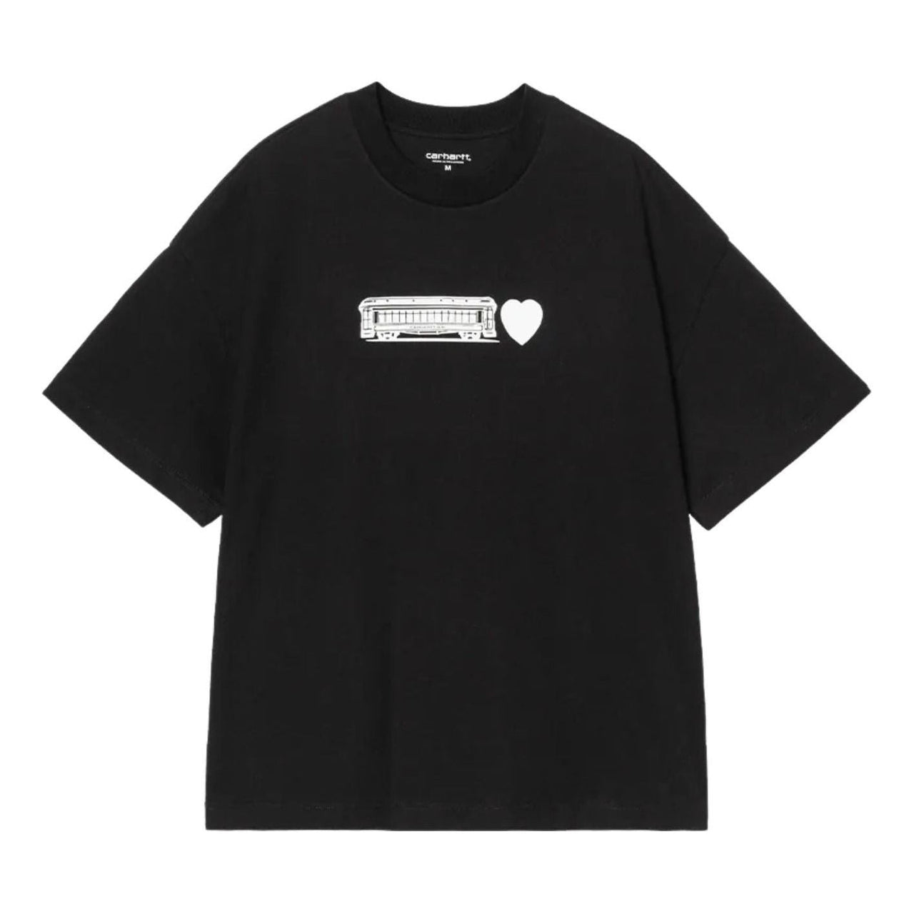 Carhartt WIP Deconstructed Label Short Sleeve T-Shirt 'Black' I036008-89-XX