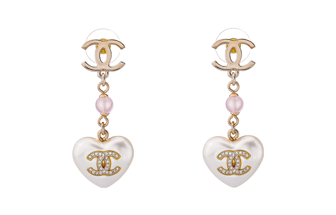 CHANEL Earrings Women's Gold