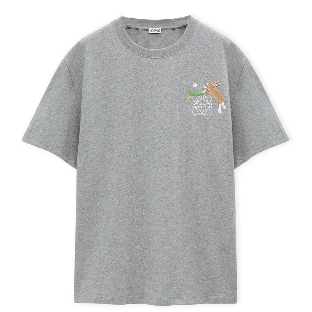 LOEWE x Suna Fujita SS25 T-Shirt Men's Gray