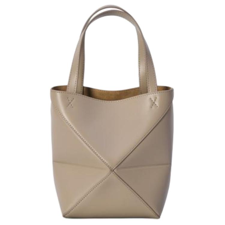LOEWE Puzzle Fold Calfskin Shoulder Bag, Crossbody Bag, Handbag Mini Women's Sand