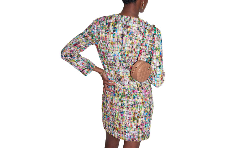CHANEL Long Sleeved Dresses Women's Multicolor