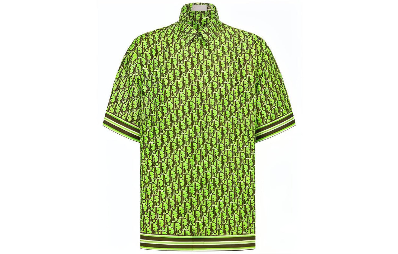 DIOR Oblique Pixel Short Sleeved Shirt