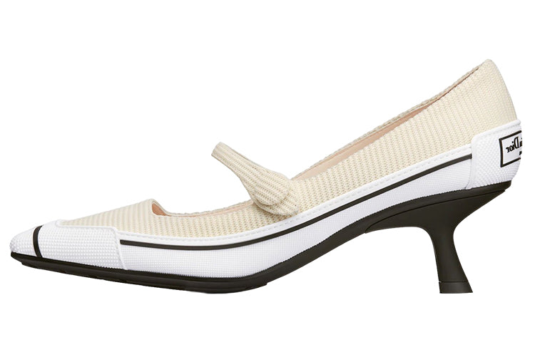 DIOR D-Motion Slim Heel High Heels Women's White