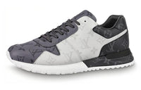 LOUIS VUITTON Run Away Slip Resistant, Abrasion Resistant, Breathable Low Top Sports Casual Shoes Men's White Gray