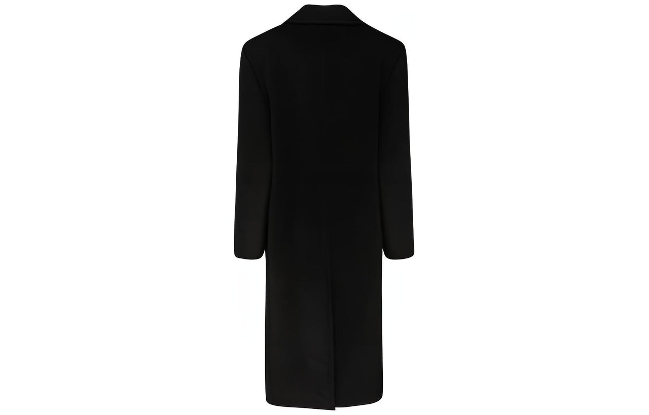 SAINT LAURENT Double-Breasted Long-Sleeved Coat