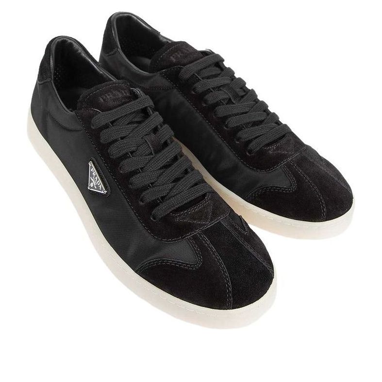 PRADA FS25 Suede Sneakers 'Black' 2EE454-D7C-F0632