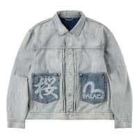 Palace x EVISU Type 2 Denim Jacket 'Reverse Indigo' P30JK195