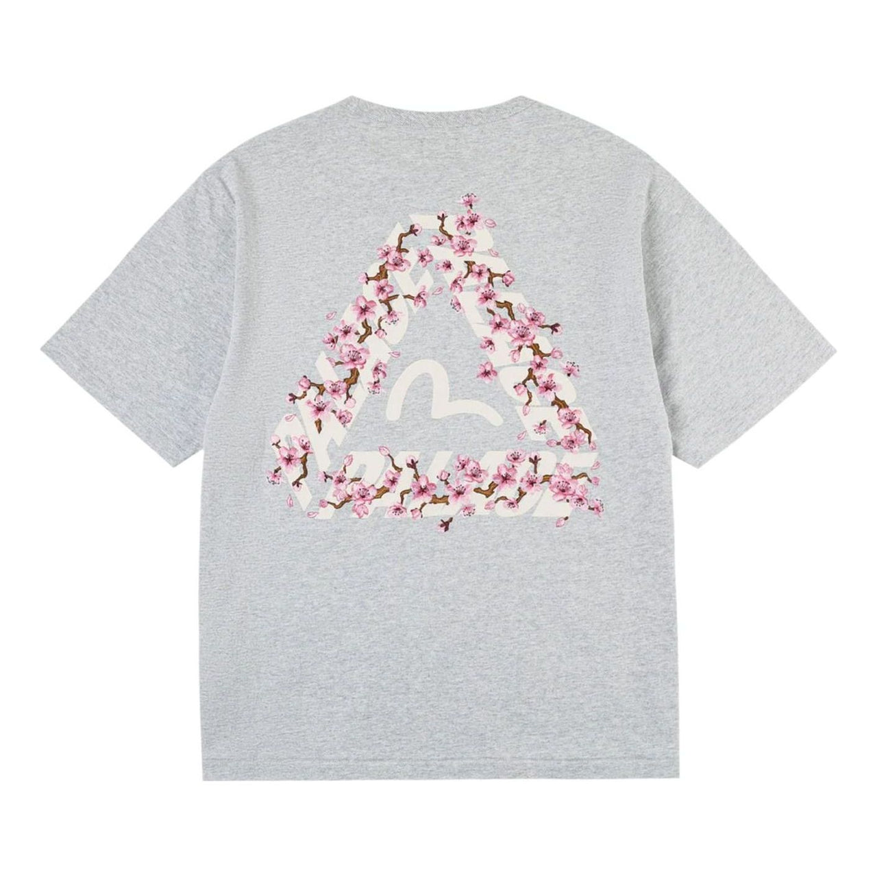 Palace x EVISU Heavy Wash T Shirt 'Grey Marl' P30ES242