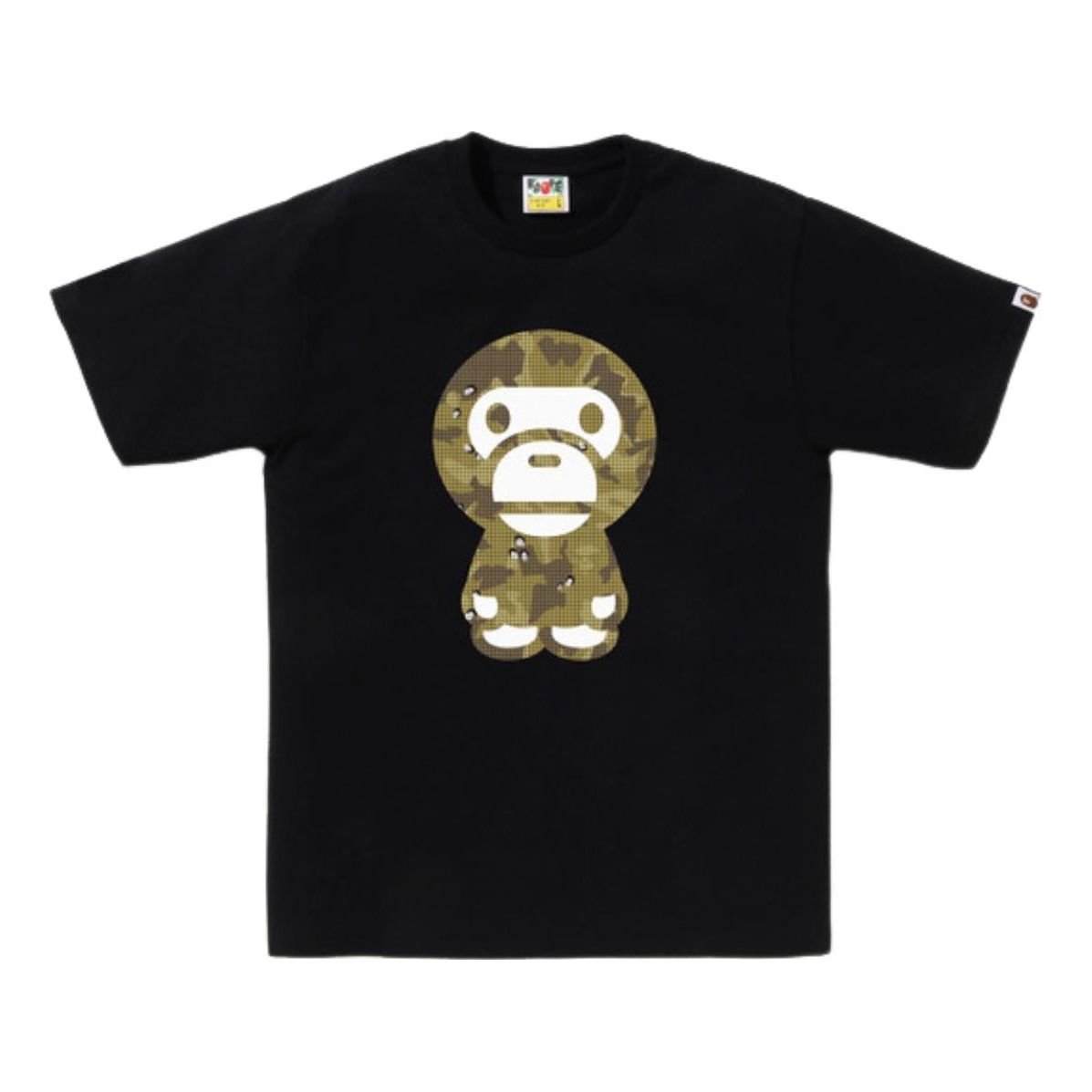 A Bathing Ape Bitmap Big Baby Milo Tee 'Black' 2K80-110-009-BLACK