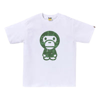 A Bathing Ape Bitmap Big Baby Milo Tee 'White' 2K80-110-009-WHITE