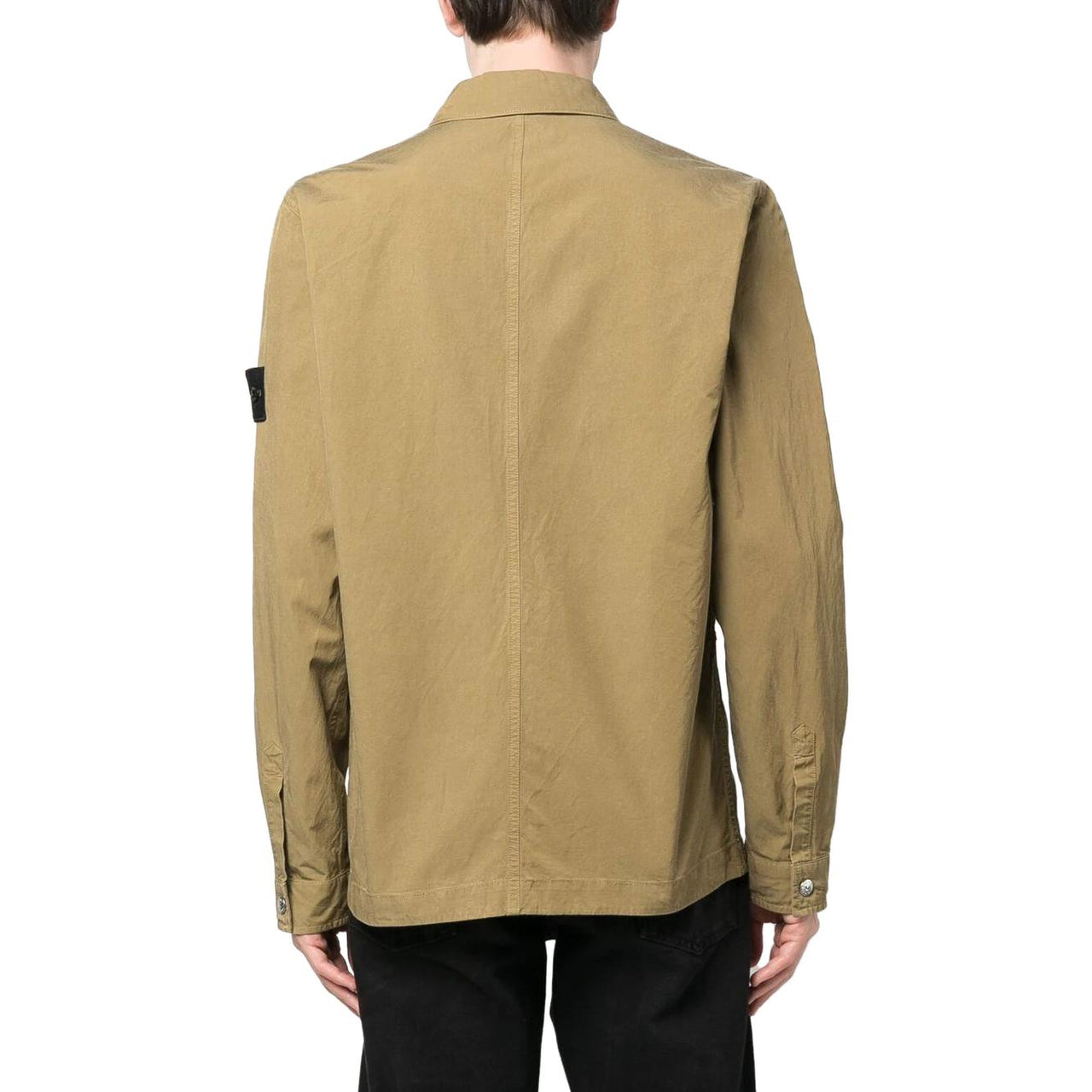 STONE ISLAND Flap Pocket Logo Patch Shirt 'Brown' 781511729-V0098