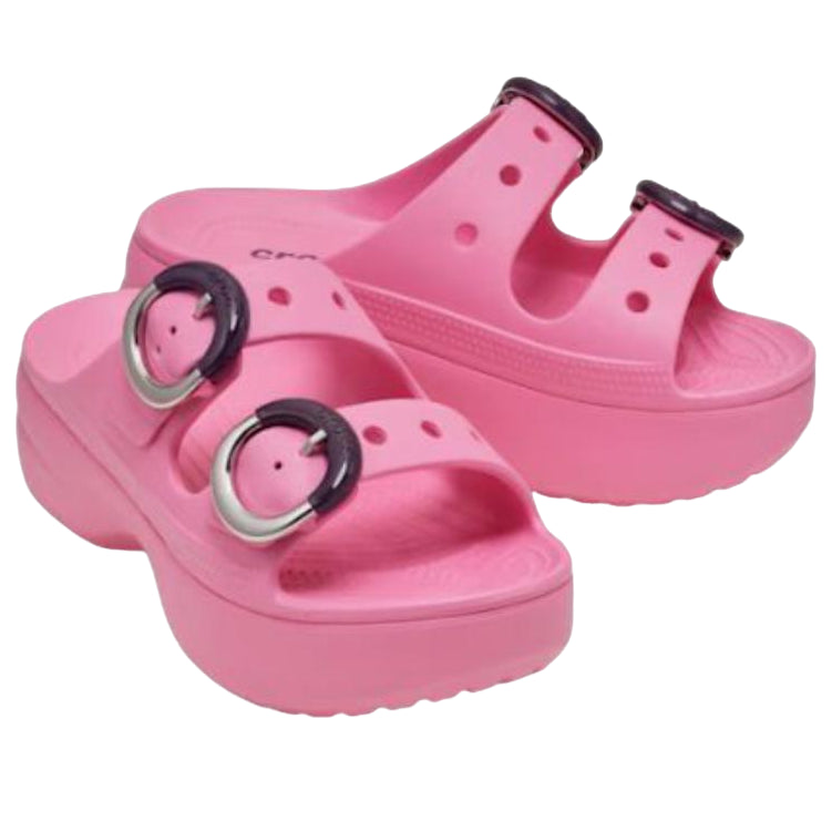 (WMNS) Crocs Saturday Platform Dipped Buckle Sandal 'Pink Lemonade' 213246-669