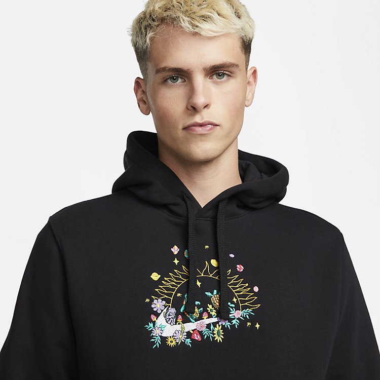 Nike Sportswear Club Fleece Pullover Hoodie 'Black' DQ3513-010